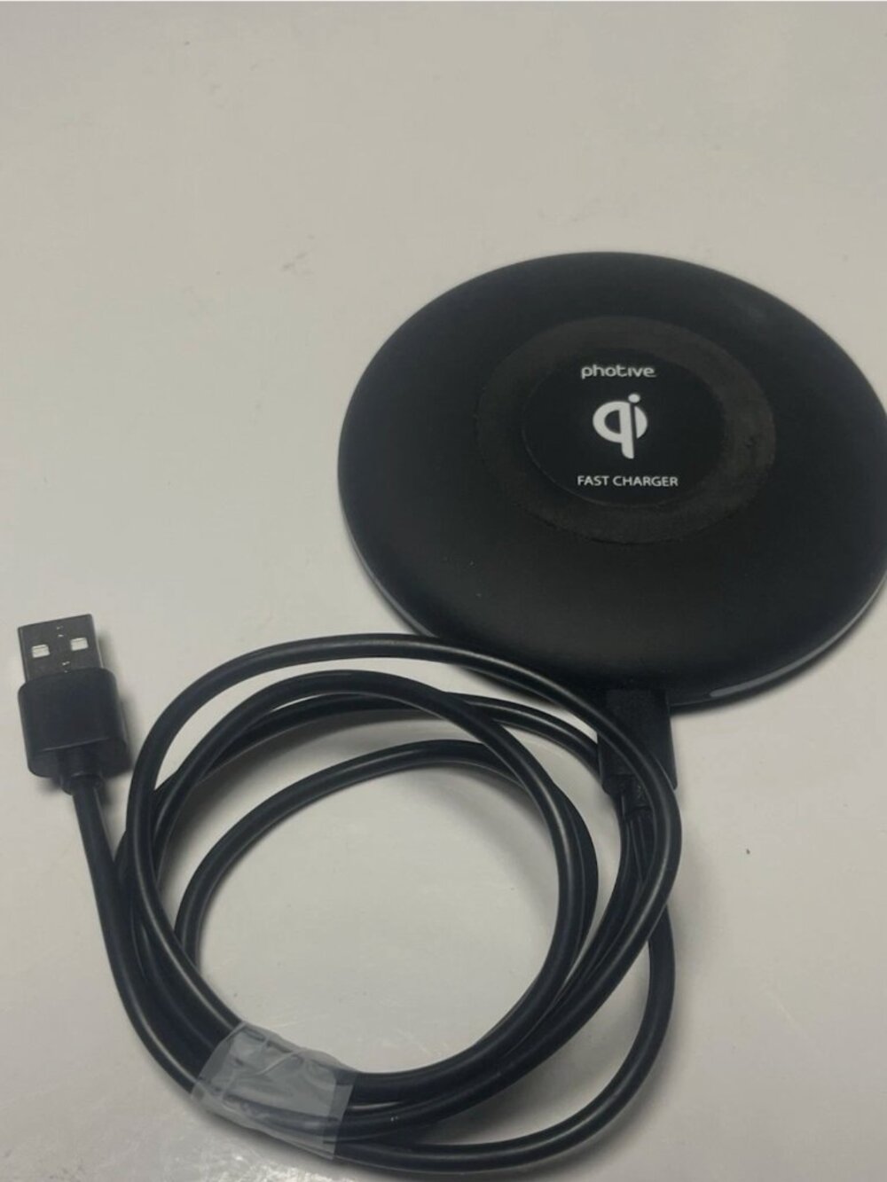 Photive PHWC10 Black Fast Wireless Charger Qi Certified
